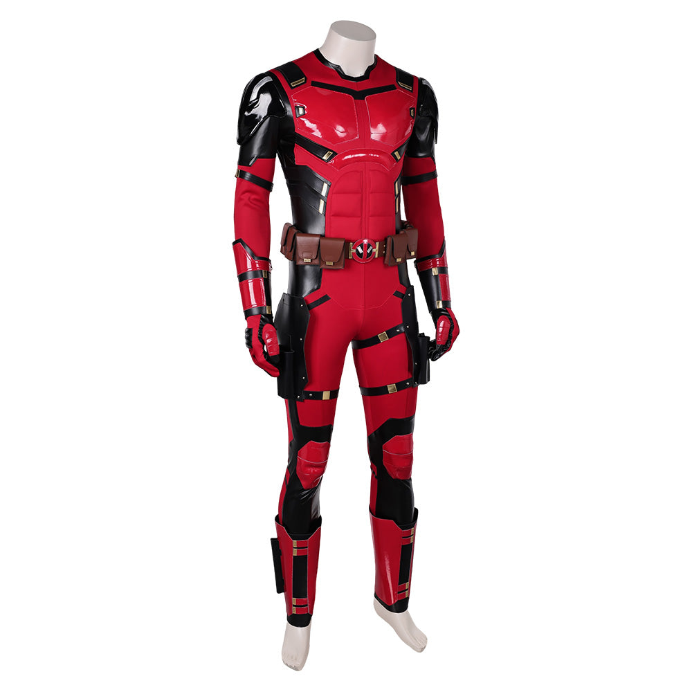 Deadpool & Wolverine(2024) Deadpool Combinaison Rouge Cosplay Costume Ver.3