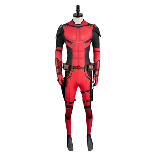 Deadpool & Wolverine(2024) Deadpool Wade Wilson Combinaison Rouge Cosplay Costume
