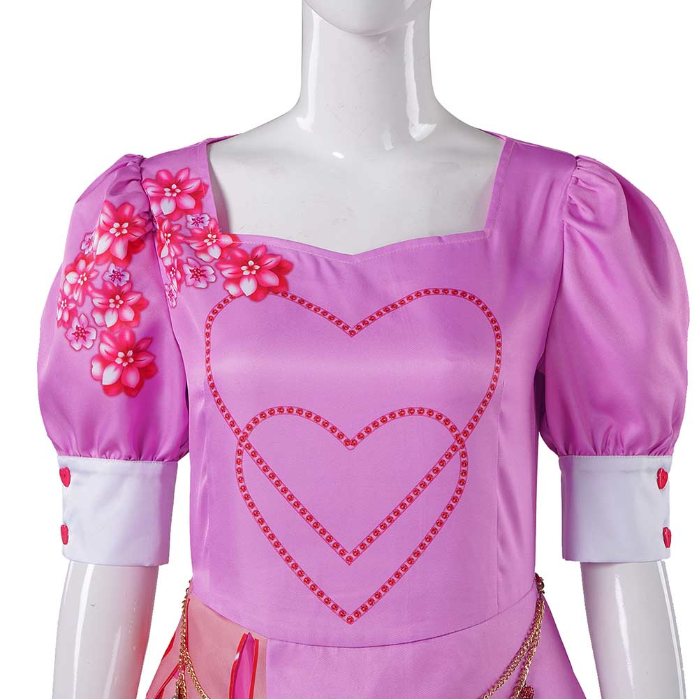 Descendants: L'Ascension de Red(2024) Bridget Robe Rose Cosplay Costume Ver.2