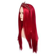 Descendants: L'Ascension de Red(2024) La Reine de Cœur Cosplay Perruque