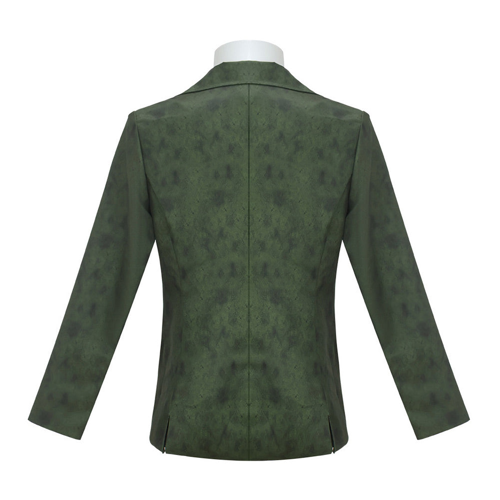 Disco Elysium Harrier Du Bois Veste Verte+Cravate Cosplay Costume