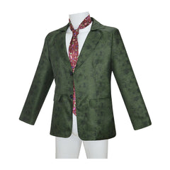 Disco Elysium Harrier Du Bois Veste Verte+Cravate Cosplay Costume