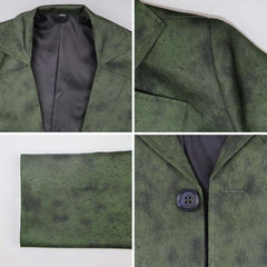 Disco Elysium Harrier Du Bois Veste Verte+Cravate Cosplay Costume