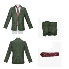 Disco Elysium Harrier Du Bois Veste Verte+Cravate Cosplay Costume