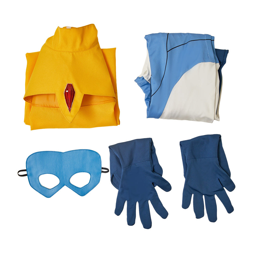 Dispatch Blazer Tenue Bleue et Jaune Cosplay Costume