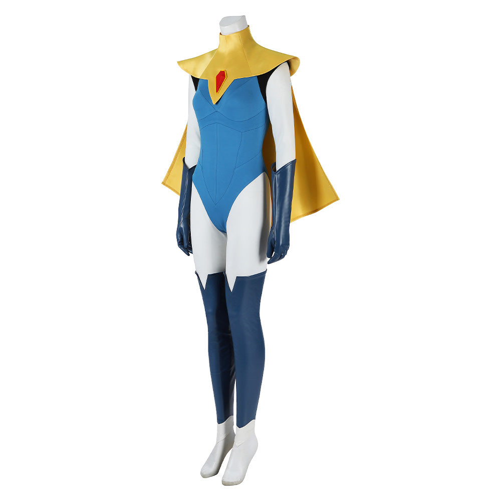 Dispatch Blazer Tenue Bleue et Jaune Cosplay Costume