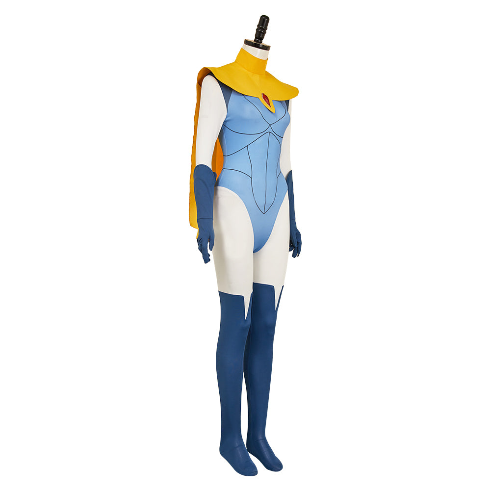 Dispatch Blazer Tenue Bleue et Jaune Cosplay Costume