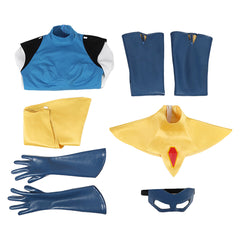 Dispatch Blazer Tenue Bleue et Jaune Cosplay Costume