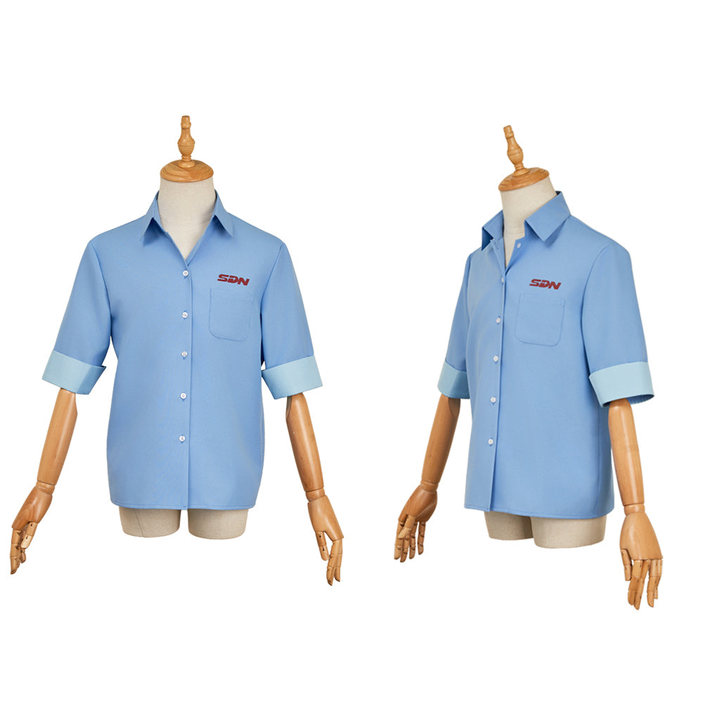 Dispatch(2025) Robert Chemise Bleue Cosplay Costume