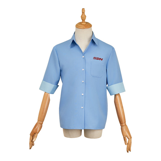 Dispatch(2025) Robert Chemise Bleue Cosplay Costume