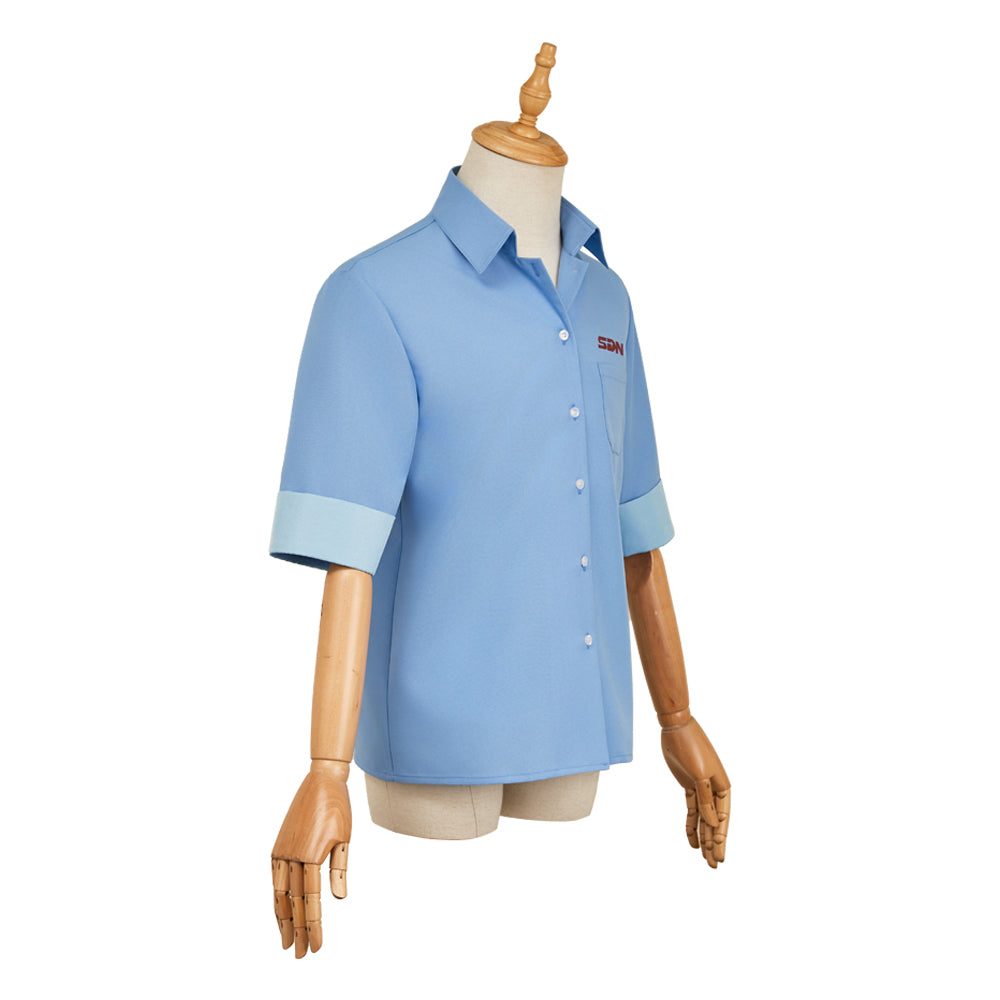Dispatch(2025) Robert Chemise Bleue Cosplay Costume