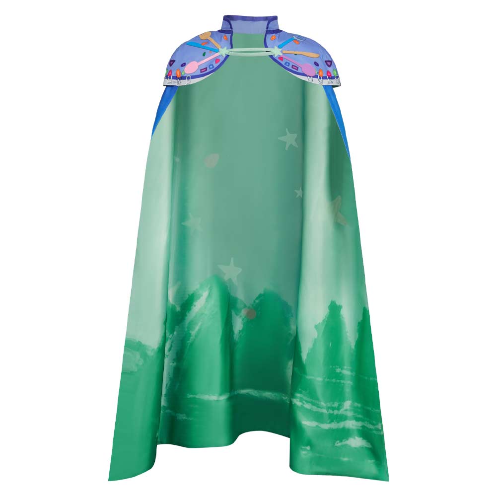 Elio(2025) Adulte Elio Ensemble T-shirt + Cape Étoiles Bleues Cosplay Costume