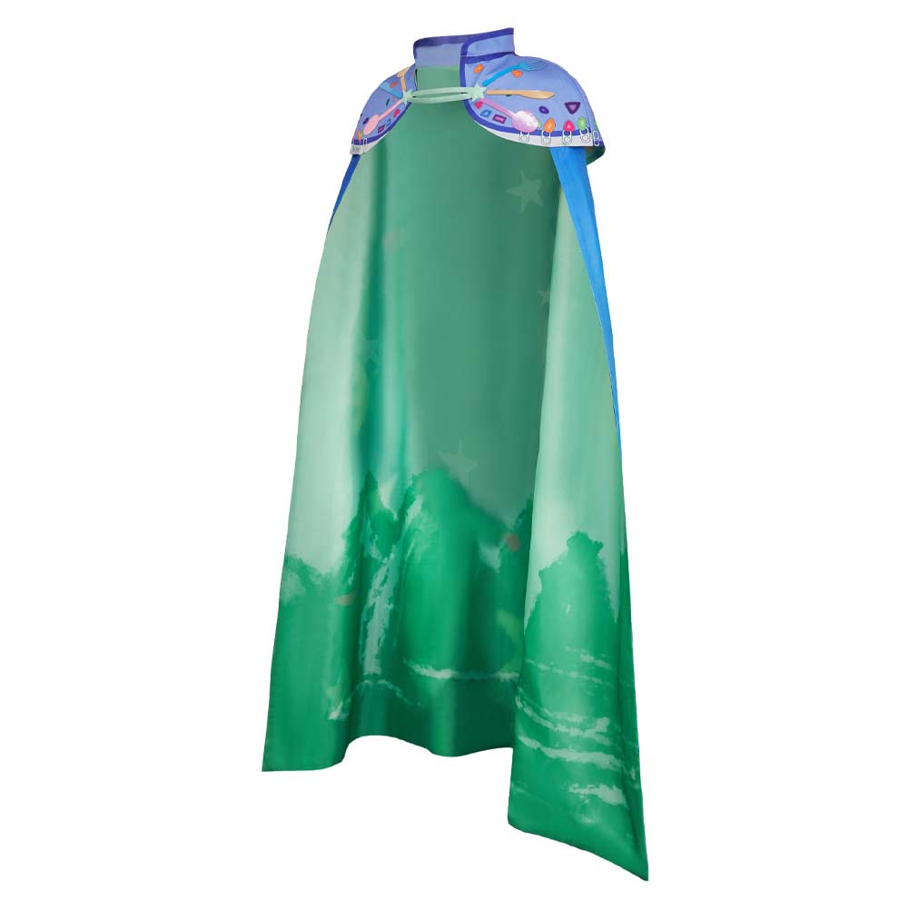 Elio(2025) Adulte Elio Ensemble T-shirt + Cape Étoiles Bleues Cosplay Costume