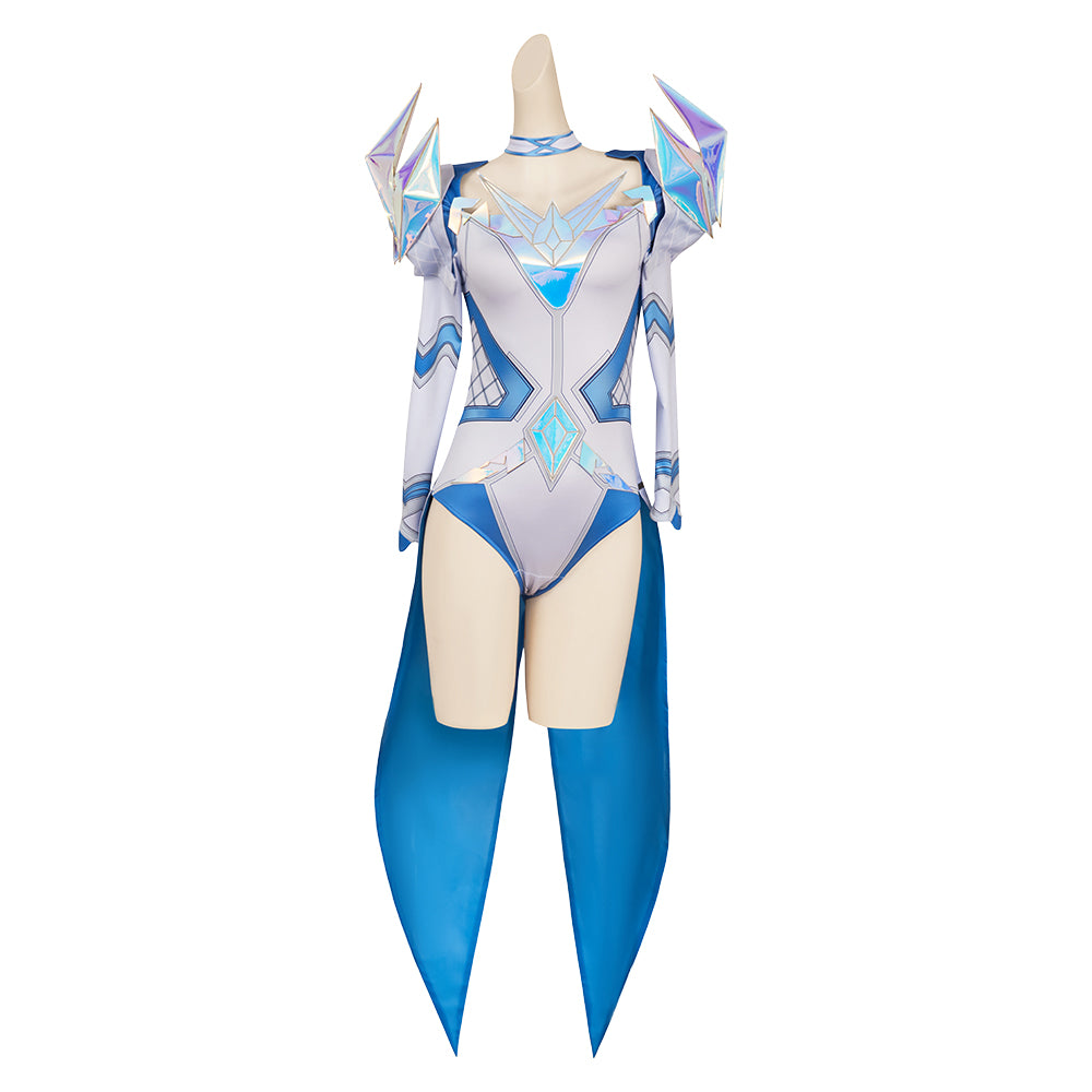 Emma Frost Tenue Bleue et Blanche Cosplay Costume