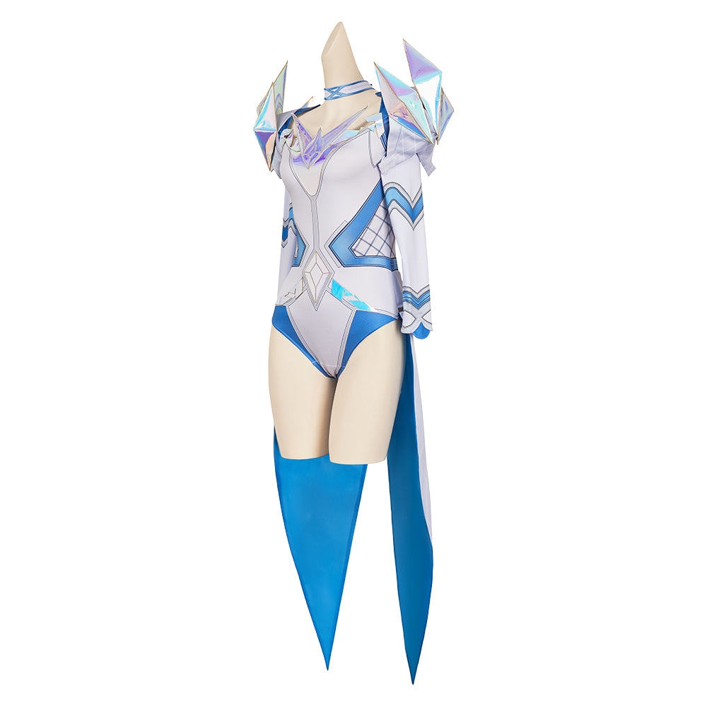 Emma Frost Tenue Bleue et Blanche Cosplay Costume