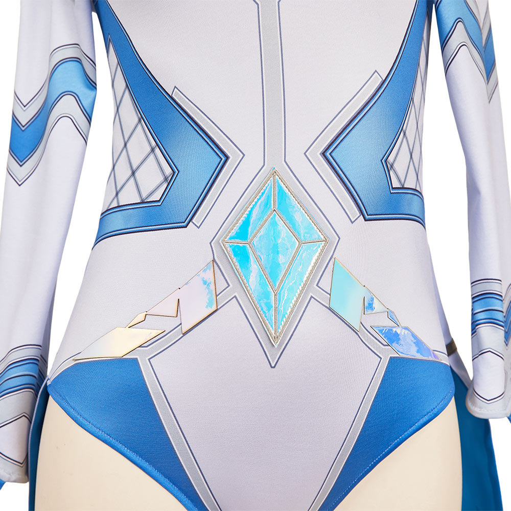 Emma Frost Tenue Bleue et Blanche Cosplay Costume