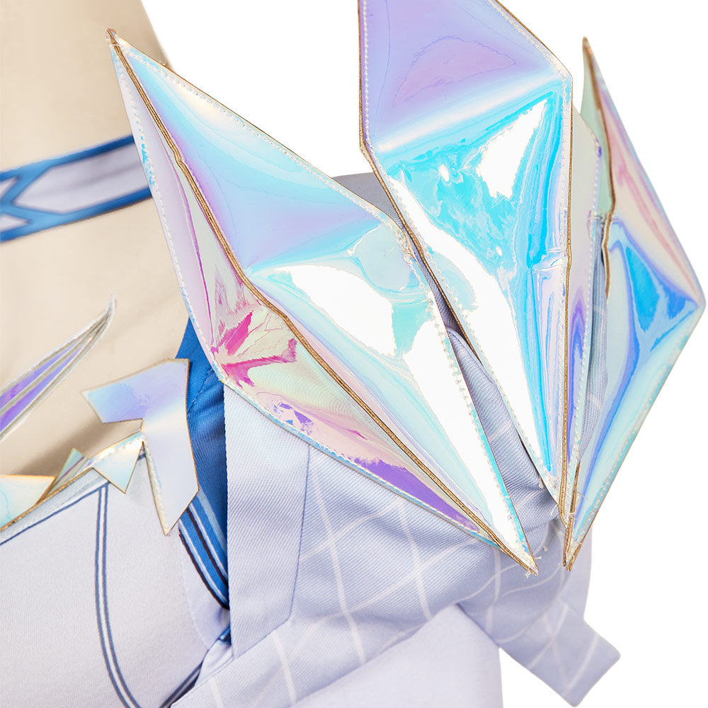 Emma Frost Tenue Bleue et Blanche Cosplay Costume