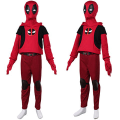 Enfant Deadpool & Wolverine(2024) Kidpool Cosplay Costume