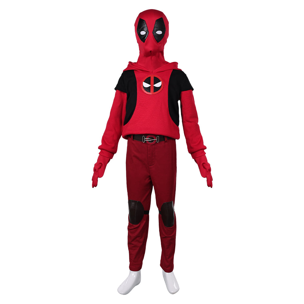 Enfant Deadpool & Wolverine(2024) Kidpool Cosplay Costume