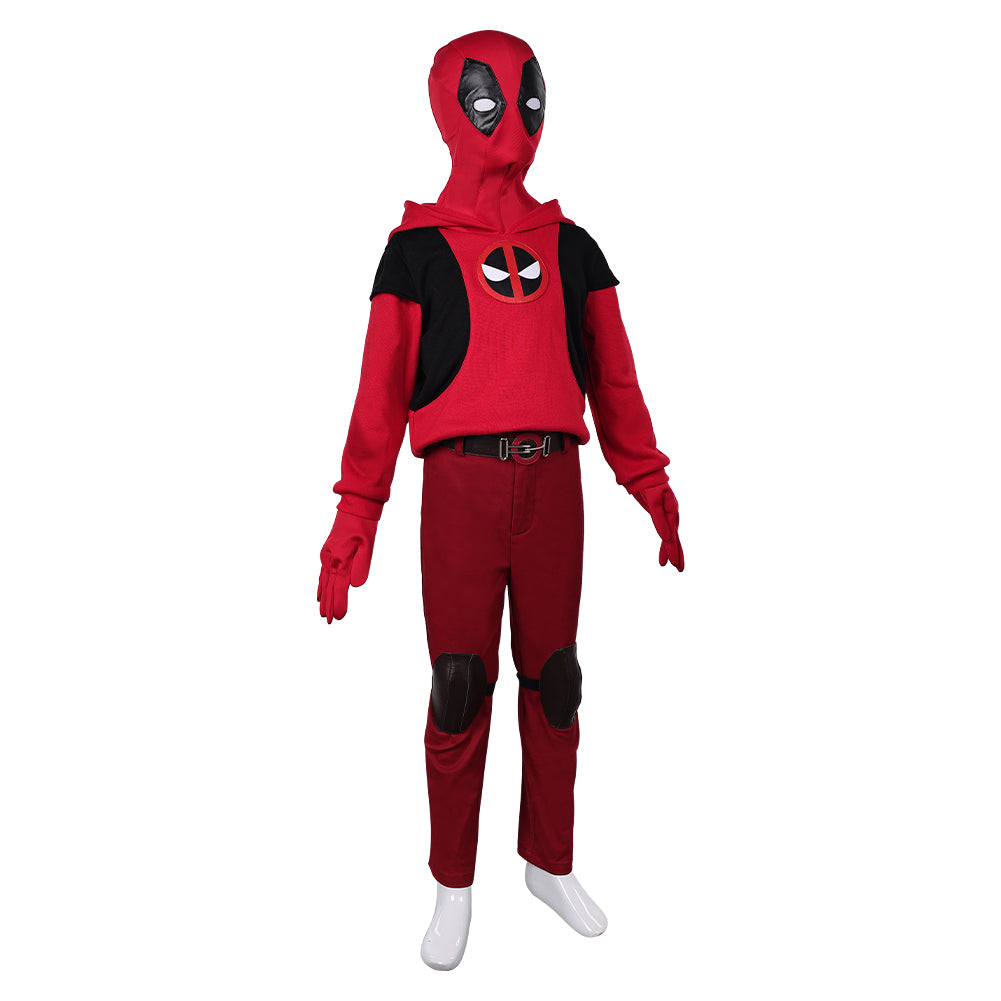 Enfant Deadpool & Wolverine(2024) Kidpool Cosplay Costume