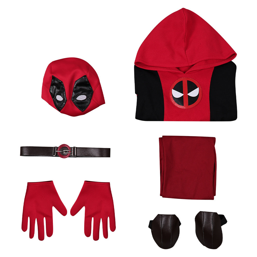 Enfant Deadpool & Wolverine(2024) Kidpool Cosplay Costume