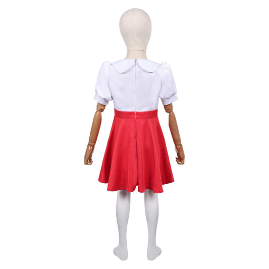 Enfant Deux pour Une(2007) Lottchen Robe Blanche et Rouge Cosplay Costume