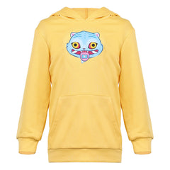 Enfant KPop Demon Hunters(2025) Huntrix Zoey Sweat-shirt à Capuche Jaune Cosplay Costume