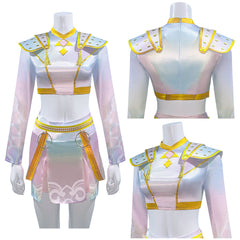Enfant KPop Demon Hunters(2025) Huntrix Zoey What It Sounds Like Tenue Cosplay Costume Ver.2