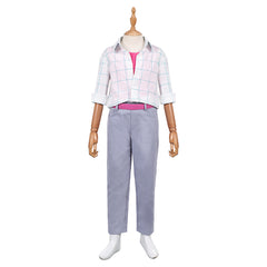 Enfant KPop Demon Hunters(2025) Jinu Saja Tenue de Chemise Blanche Cosplay Costume