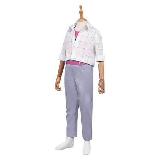 Enfant KPop Demon Hunters(2025) Jinu Saja Tenue de Chemise Blanche Cosplay Costume