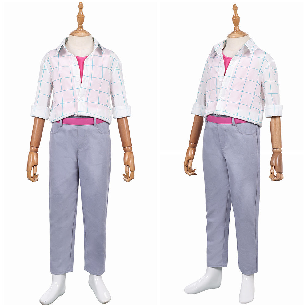 Enfant KPop Demon Hunters(2025) Jinu Saja Tenue de Chemise Blanche Cosplay Costume
