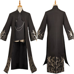 Enfant KPop Demon Hunters(2025) Jinu Saja Veste+Haut Noires Cosplay Costume
