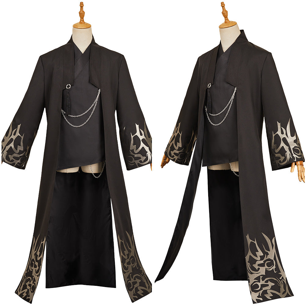 Enfant KPop Demon Hunters(2025) Jinu Saja Veste+Haut Noires Cosplay Costume