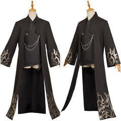 Enfant KPop Demon Hunters(2025) Jinu Saja Veste+Haut Noires Cosplay Costume