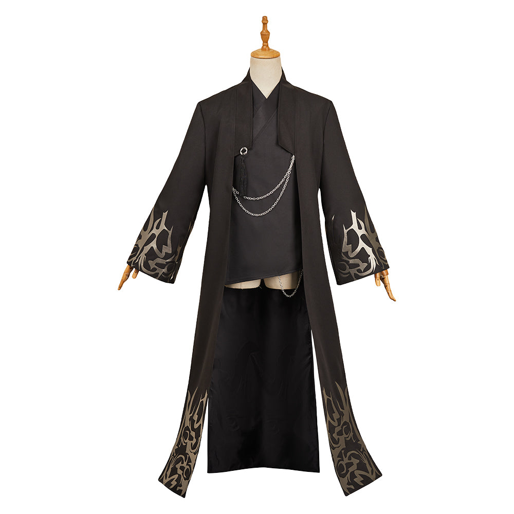 Enfant KPop Demon Hunters(2025) Jinu Saja Veste+Haut Noires Cosplay Costume