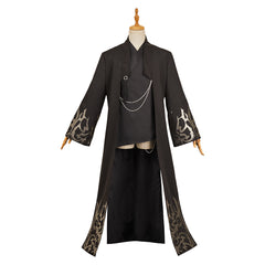 Enfant KPop Demon Hunters(2025) Jinu Saja Veste+Haut Noires Cosplay Costume