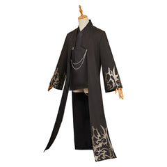 Enfant KPop Demon Hunters(2025) Jinu Saja Veste+Haut Noires Cosplay Costume