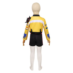 Enfant KPop Demon Hunters(2025) Rumi Tenue Jaune et Noire Cosplay Costume