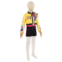 Enfant KPop Demon Hunters(2025) Rumi Tenue Jaune et Noire Cosplay Costume