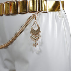 Enfant KPop Demon Hunters(2025) Rumi What It Sounds Like Tenue Blanche Cosplay Costume