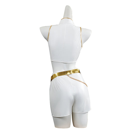 Enfant KPop Demon Hunters(2025) Rumi What It Sounds Like Tenue Blanche Cosplay Costume