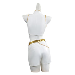 Enfant KPop Demon Hunters(2025) Rumi What It Sounds Like Tenue Blanche Cosplay Costume