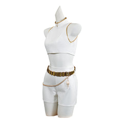 Enfant KPop Demon Hunters(2025) Rumi What It Sounds Like Tenue Blanche Cosplay Costume