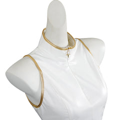 Enfant KPop Demon Hunters(2025) Rumi What It Sounds Like Tenue Blanche Cosplay Costume