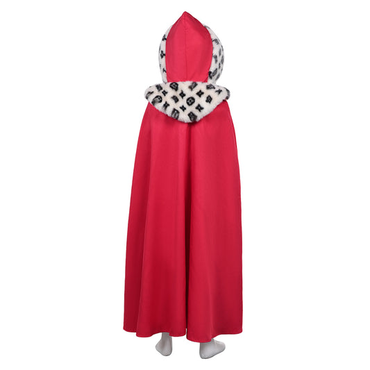 Enfant La Reine des Neiges 1967 Gerda Tenue Rouge Cosplay Costume