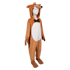 Enfant Le Grand Méchant Renard et Autres Contes... Renard Pyjama Orange Cosplay Costume