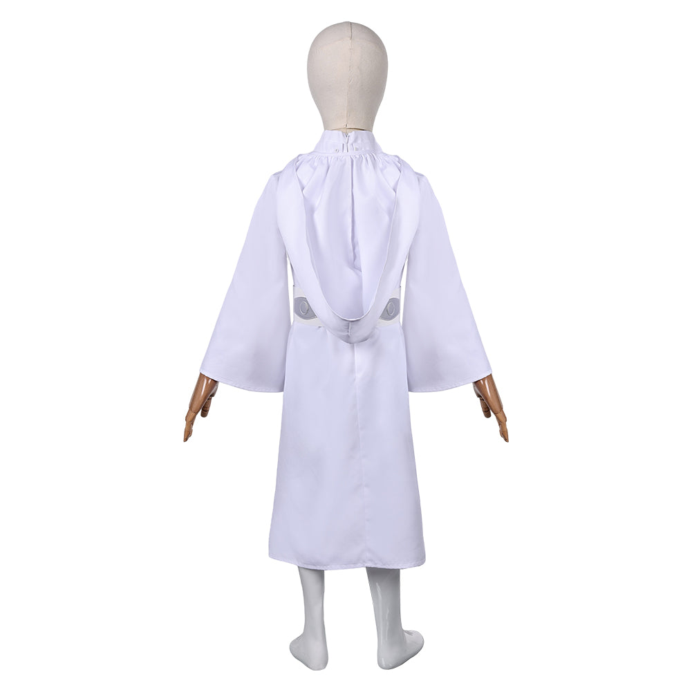 Enfant Princess Leia Robe Blanche Cosplay Costume