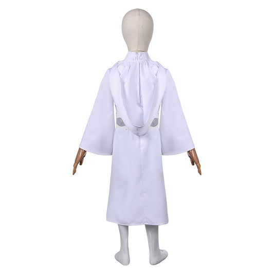 Enfant Princess Leia Robe Blanche Cosplay Costume