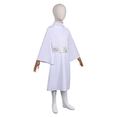 Enfant Princess Leia Robe Blanche Cosplay Costume