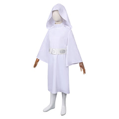 Enfant Princess Leia Robe Blanche Cosplay Costume